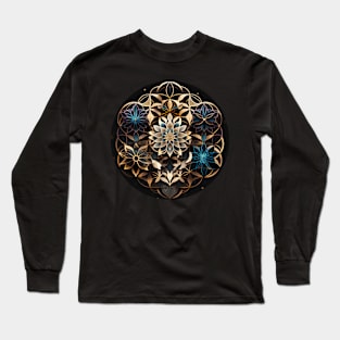Lotus Flower Sign For Meditation and Nature Lovers Long Sleeve T-Shirt